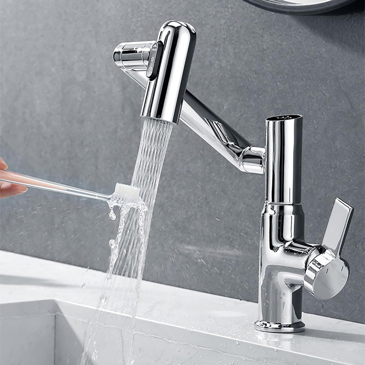 Floroux | Robinet de Lavabo Intelligent | Affichage Numérique