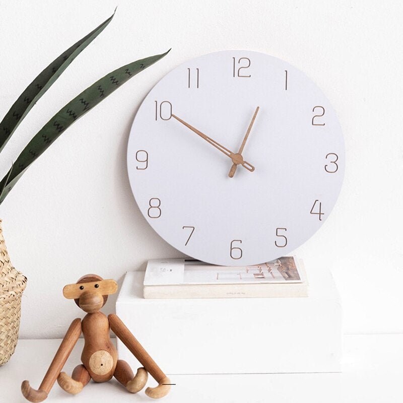 Floroux | Horloge Murale en Bois 3D | Style Nordique