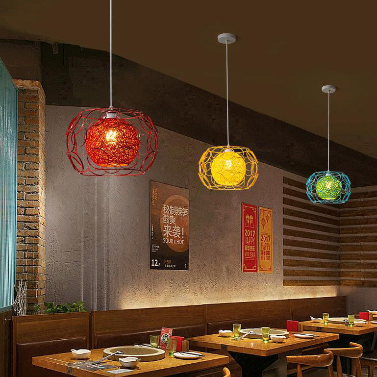 Floroux | Lampe Suspension Chanvre | Design Naturel et Moderne