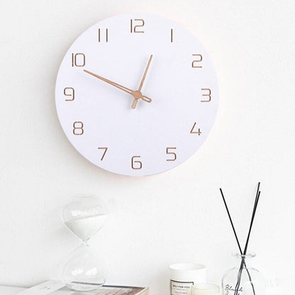 Floroux | Horloge Murale en Bois 3D | Style Nordique