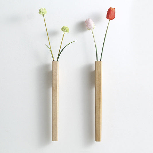 Floroux | Vases Muraux Suspendus en Bois | Design Minimaliste