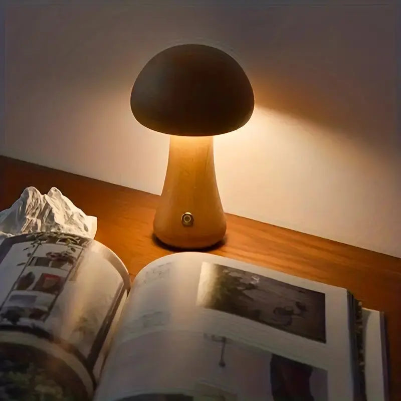Floroux | Lampe de Table Champignon | Design Élégant et Doux