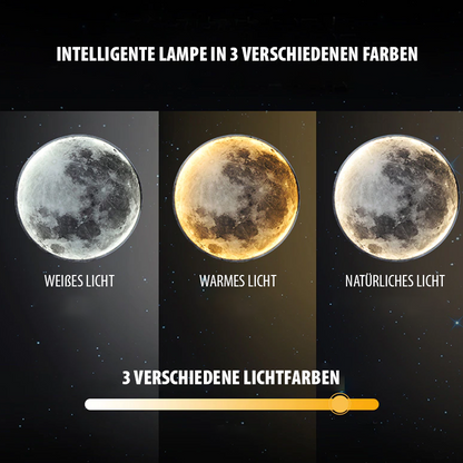 Floroux | Lampe Lune LED 3D | Veilleuse Décorative Sans Fil