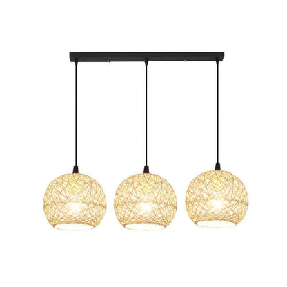 Floroux | Lampe Suspension Rotin | Design Artisanal Naturel