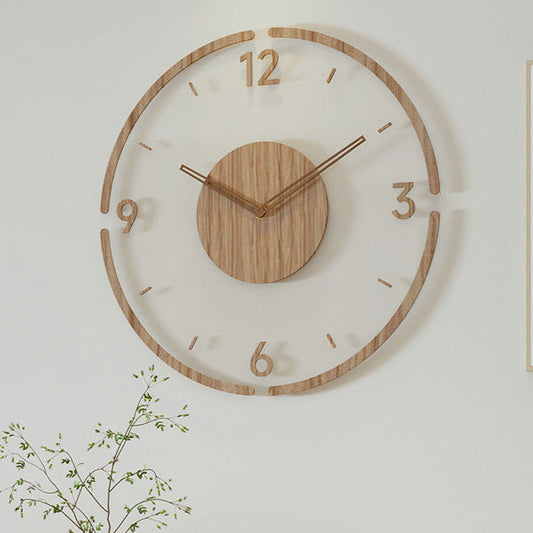 Floroux | Horloge Murale en Bois Silencieuse | Design Nordique