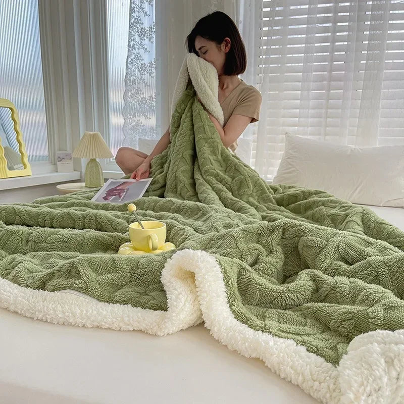 DouxMousse - Couverture Laineuse pour Canapé et Lit – Douceur et Confort Exceptionnels