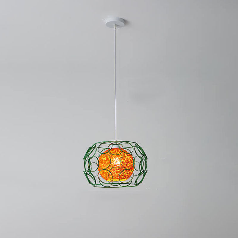 Floroux | Lampe Suspension Chanvre | Design Naturel et Moderne