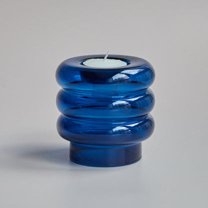 Floroux | Porte-Bougie en Verre Double Spirale