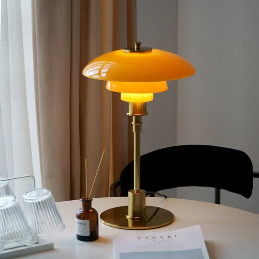 Floroux | Lampe de Table Nordique en Verre | Design LED Moderne