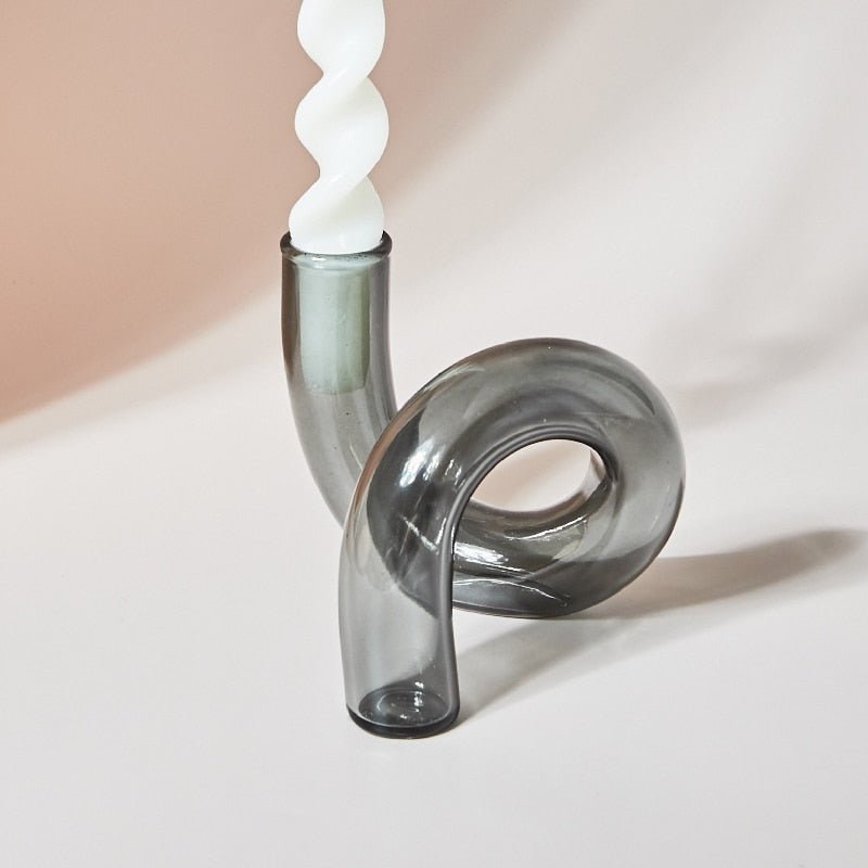 Floroux | Vase Porte-Bougie en Verre | Design Moderne