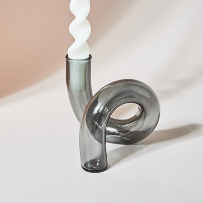 Floroux | Vase Porte-Bougie en Verre | Design Moderne