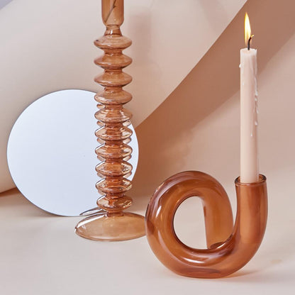 Floroux | Vase Porte-Bougie en Verre | Design Moderne